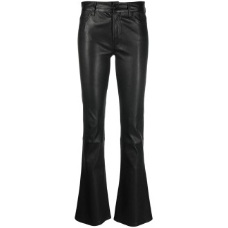 7 For All Mankind `Bootcut Tailorless Leather` Pants