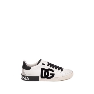 Dolce & Gabbana Leather `Vintage` Sneakers