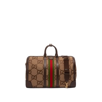 Gucci `Jumbo Gg Canvas` Duffle Bag