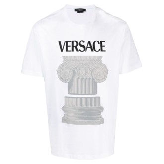 Versace `The Column` Print T-Shirt
