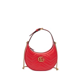 Gucci `Gg Marmont` Half-Moon-Shaped Mini Bag