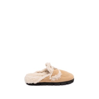 Prada Shearling Slippers