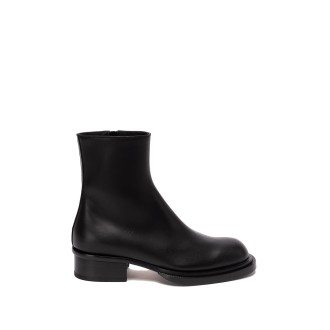 Alexander McQueen `Boxcar` Leather Boots