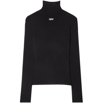 Off White `Off Stamp` Long Sleeve Turtle-Neck Top