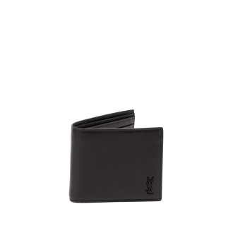 Saint Laurent Tiny `Cassandre East/West` Leather Wallet