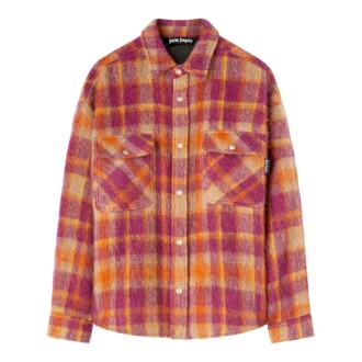 Palm Angels Brushed Wool Check Oveshirt 