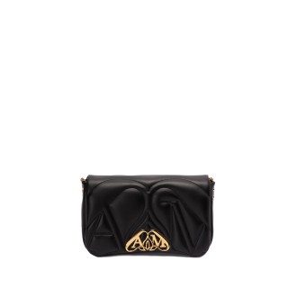 Alexander McQueen `The Seal` Small Leather Satchel Bag