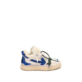 Off White `Sponge` Leather Mid-Top Sneakers