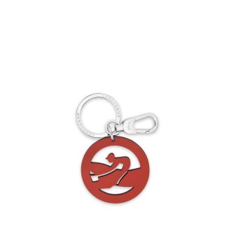 Longchamp `Box-Trot` Medal Key Ring