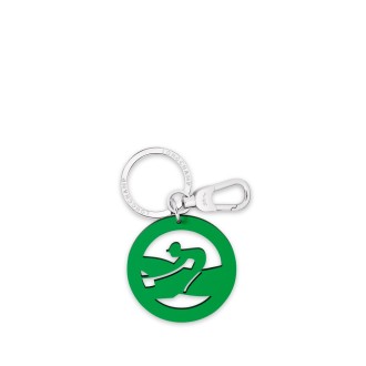Longchamp `Box-Trot` Medal Key Ring