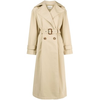 Alexander McQueen `Half Seal` Logo Trench Coat