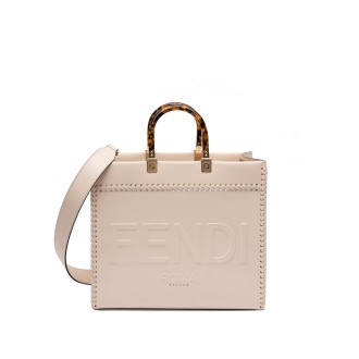 Fendi `Fendi Sunshine` Leather Shopper Bag