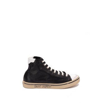 Saint Laurent `Malibu` Leather Sneakers