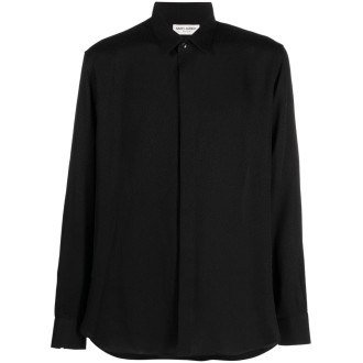 Saint Laurent `Yves Neck` Shirt