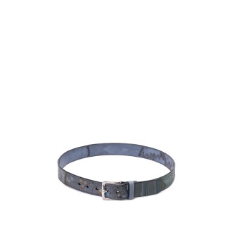 Orciani `Patch Stain` Leather Belt