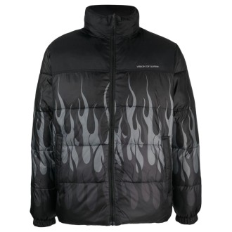 Vision of super Padded Jacket With Flames