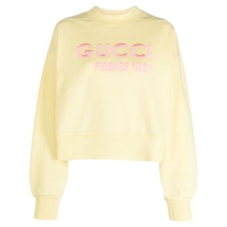 Gucci Cropped Crew-Neck Sweatshirt