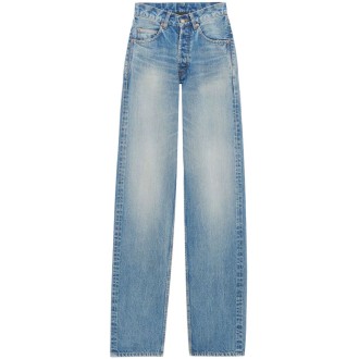 Saint Laurent V-Waist Maxi Long Jeans