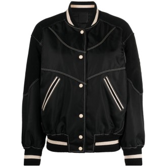Givenchy Bi-Material Oversized Leather Blouson