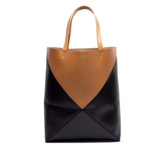Loewe `Puzzle` Large Bicolor Leather Tote Bag