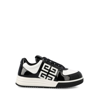 GIVENCHY Sneakers G4 In pelle Verniciata Bianca/Nera