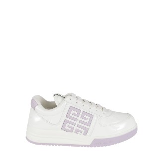 GIVENCHY Sneakers G4 In Pelle Verniciata Bianco/Lilla