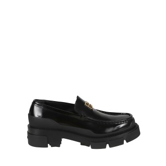 GIVENCHY Mocassini Neri Con Logo 4G Dorato