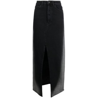 3x1 `Elizabella Maxi` Midi Denim Skirt