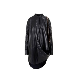 Loewe `Chain` Leather Shirt Dress