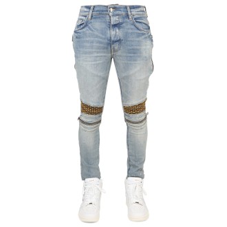 amiri jeans con zip
