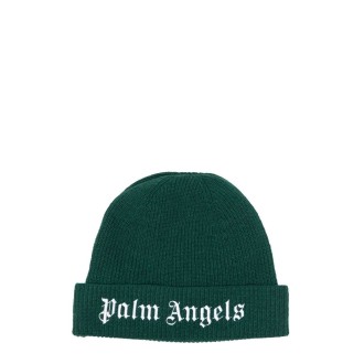 palm angels knit logo beanie