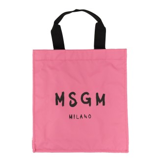 msgm tote bag with logo
