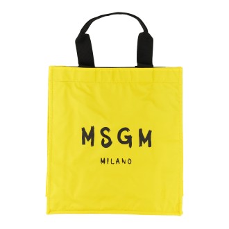 msgm tote bag with logo