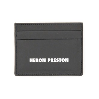 heron preston card holder with logo print