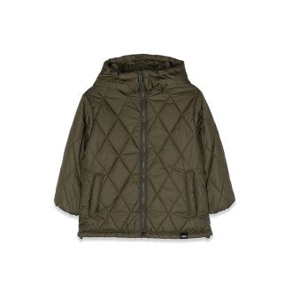 aspesi quilted down jacket with hood