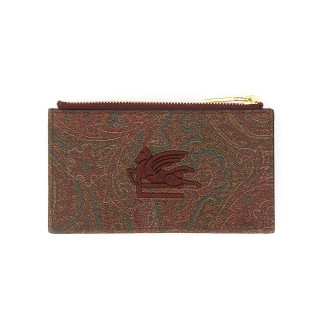 etro paisley pouch with logo