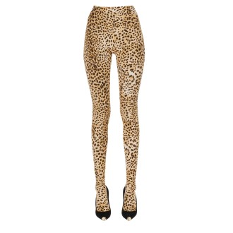 roberto cavalli leggings con stampa animalier