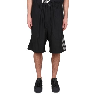 y - 3 bermuda shorts with side bands