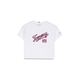 tommy hilfiger sequins logo t-shirt