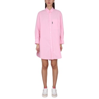 palm angels chemisier dress with logo
