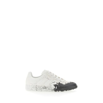 maison margiela replica sneaker with patent leather