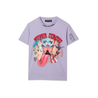 vision of super lilac kids t-shirt with tongue print