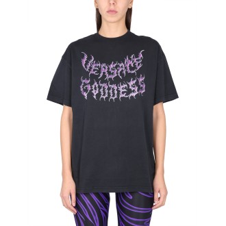 versace versace goddess oversized t-shirt