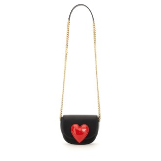 moschino inflatable heart shoulder bag