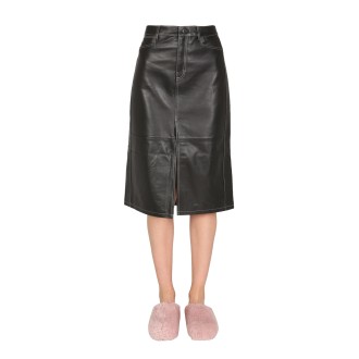 proenza schouler white label nappa leather skirt