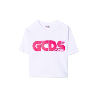 gcds cropped jersey t-shirt girl
