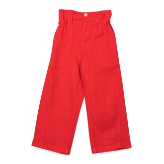 marc jacobs wide leg pants patch on the back