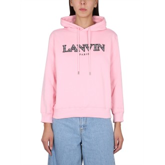 lanvin sweatshirt with logo embroidery