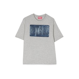 diesel kids mc print t-shirt