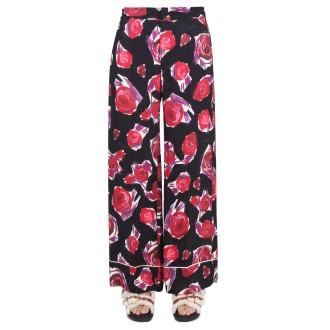 marni pijama pants with floral pattern